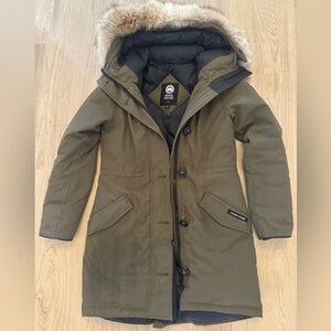 Authentic Canada Goose Rossclair Parka in Military Green